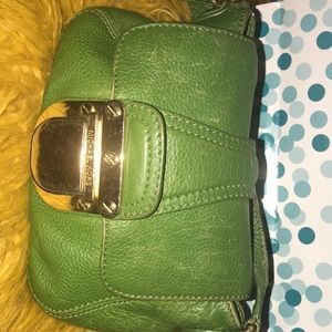 Micheal Kors green leather Crossbody bag